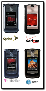 4 Carrier RAZR2s